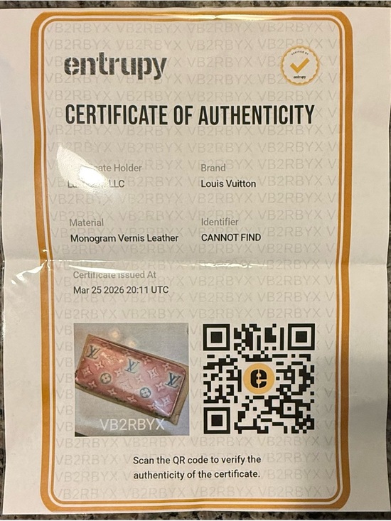 Louis Vuitton Valentine's Vernis
Monogram Limited Edition
Long Zippy Wallet - Picture 13 of 13